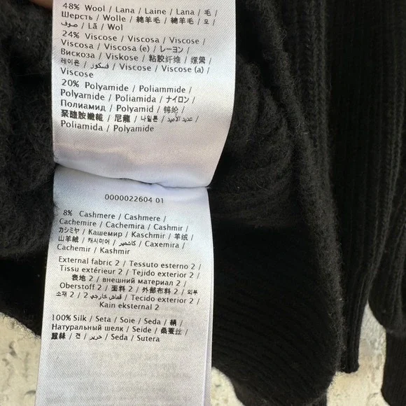 RED Valentino Wool Cashmere Silk Floral Applique Balloon Sleeve Sweater Women S - Picture 7 of 8